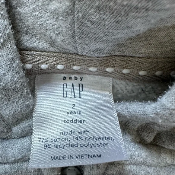 Gap 2T Toddler Logo Zip Hoodie - Picture 4 of 6